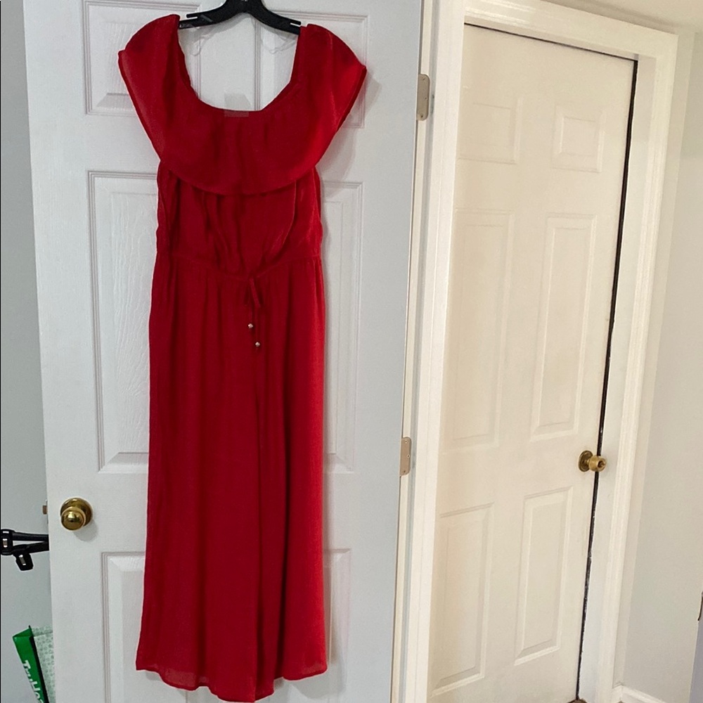 Elegant Red Women's  Jumpsuit